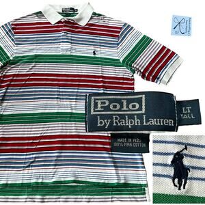 Polo by Ralph Lauren Striped Polo Men's Sz LT